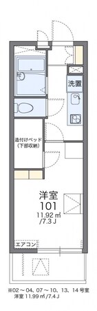 レオパレス新座サンハイツの物件間取画像